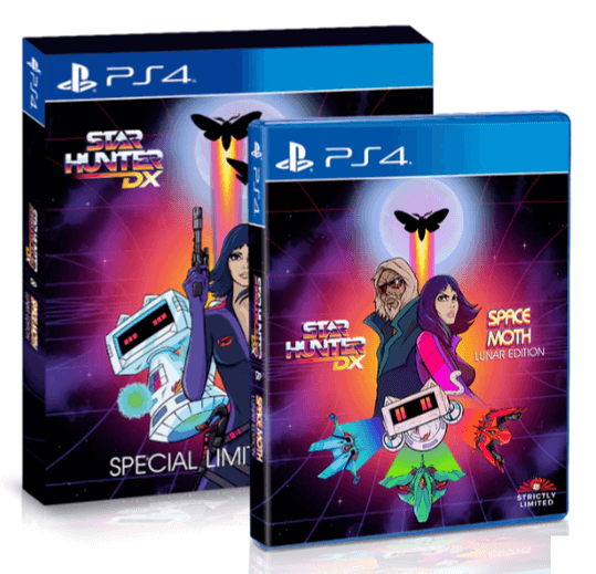 Star Hunter DX & Space Moth: Lunar Edition box art for Playstation 4